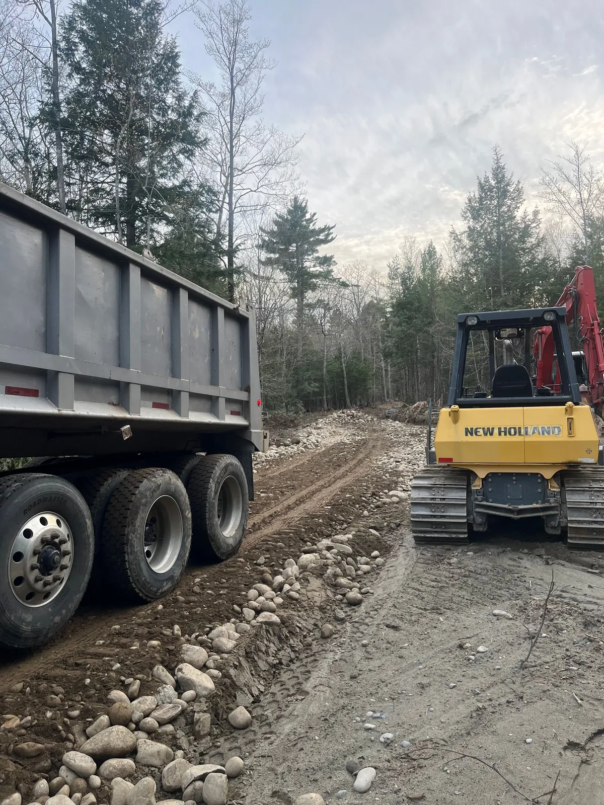 Shoreline and waterfront site work.